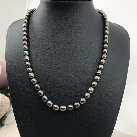 Ross Simons Jewelry - DESIGNER ROSS SIMONS 925 BLACK PEARL NECKLACE